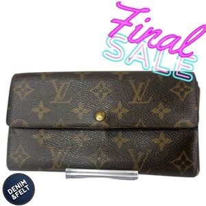 🤎Louis Vuitton Monogram Porte Tresor International Sarah Long Wallet | PRELOVED